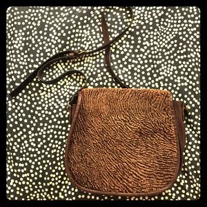 vintage Patricia Nash crossbody leather bag